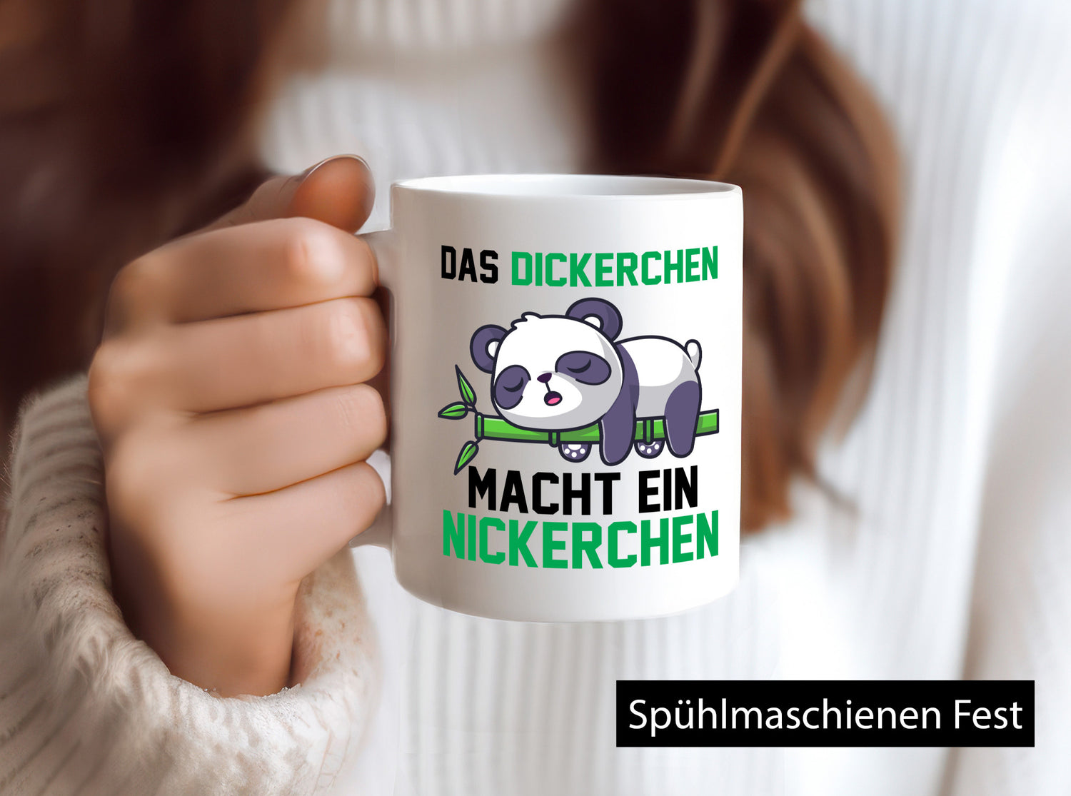 Das dickerchen macht ein Nickerchen | Panda lustiger Spruch Geschenk Humor