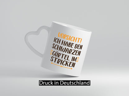 Schwarzen Gürtel im Stricken | Stricknadel lustiger Spruch Geschenk Humor