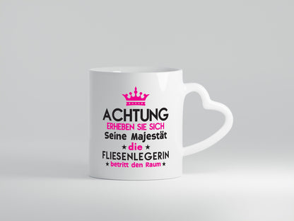 Seine Majestät Fliesenlegerin | Fliesenlegen Bau Geschenkidee Humor Tasse