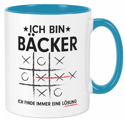 Lösung Finden: Bäcker | Bäckerei Backen Humor Geschenkidee Tasse