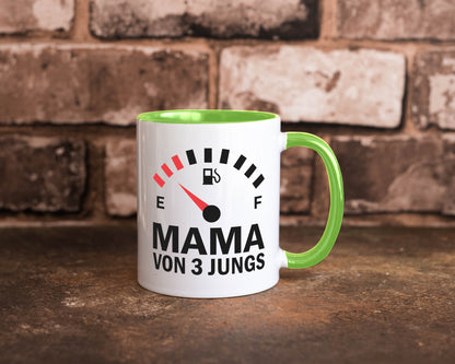 Mama von 3 Jungs | Muttertag Geschwister lustiger Spruch Geschenk Familie