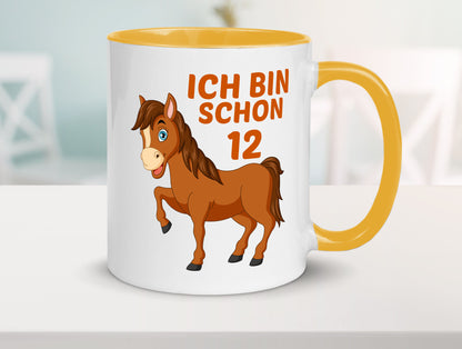 12. Geburtstag | Ich bin schon 12 Pferde Pony Geschenkidee Humor Tasse