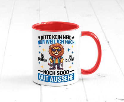 15 Jahre im Dienst | Arbeitsjubiläum Arbeit lustig Kollegen Büro Geschenk Tasse