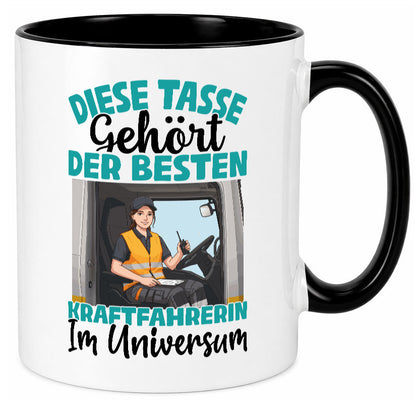 Im Universum: Kraftfahrerin | Lastwagen LKW lustig Humor Geschenkidee Geschenk
