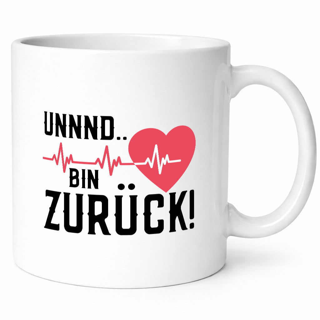Bin zurück | Herzschlag Reanimation Puls Arzt Klinik Geschenk Humor