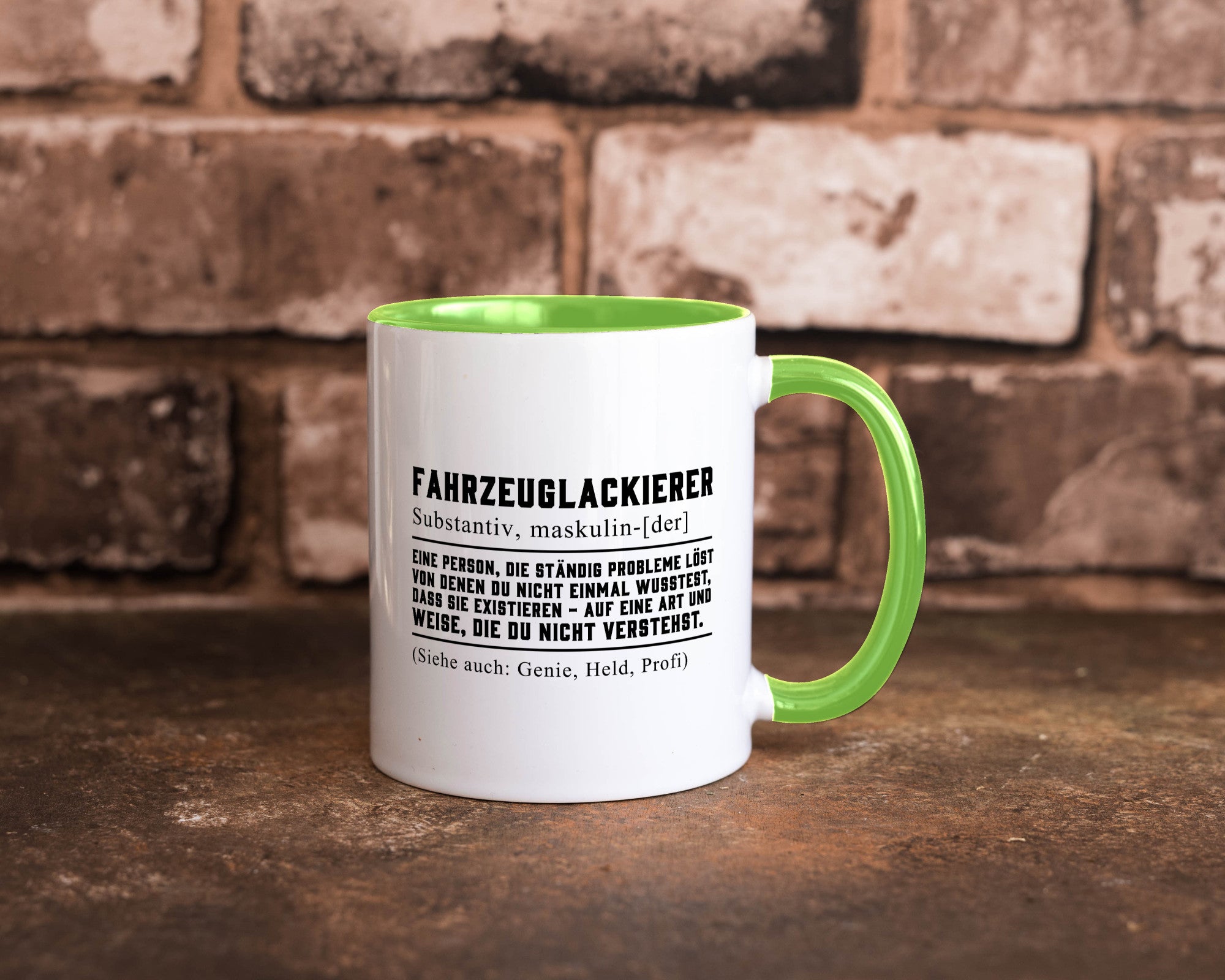 Fahrzeuglackierer | Definition Lackierer Autolackierer Humor Geschenkidee Tasse