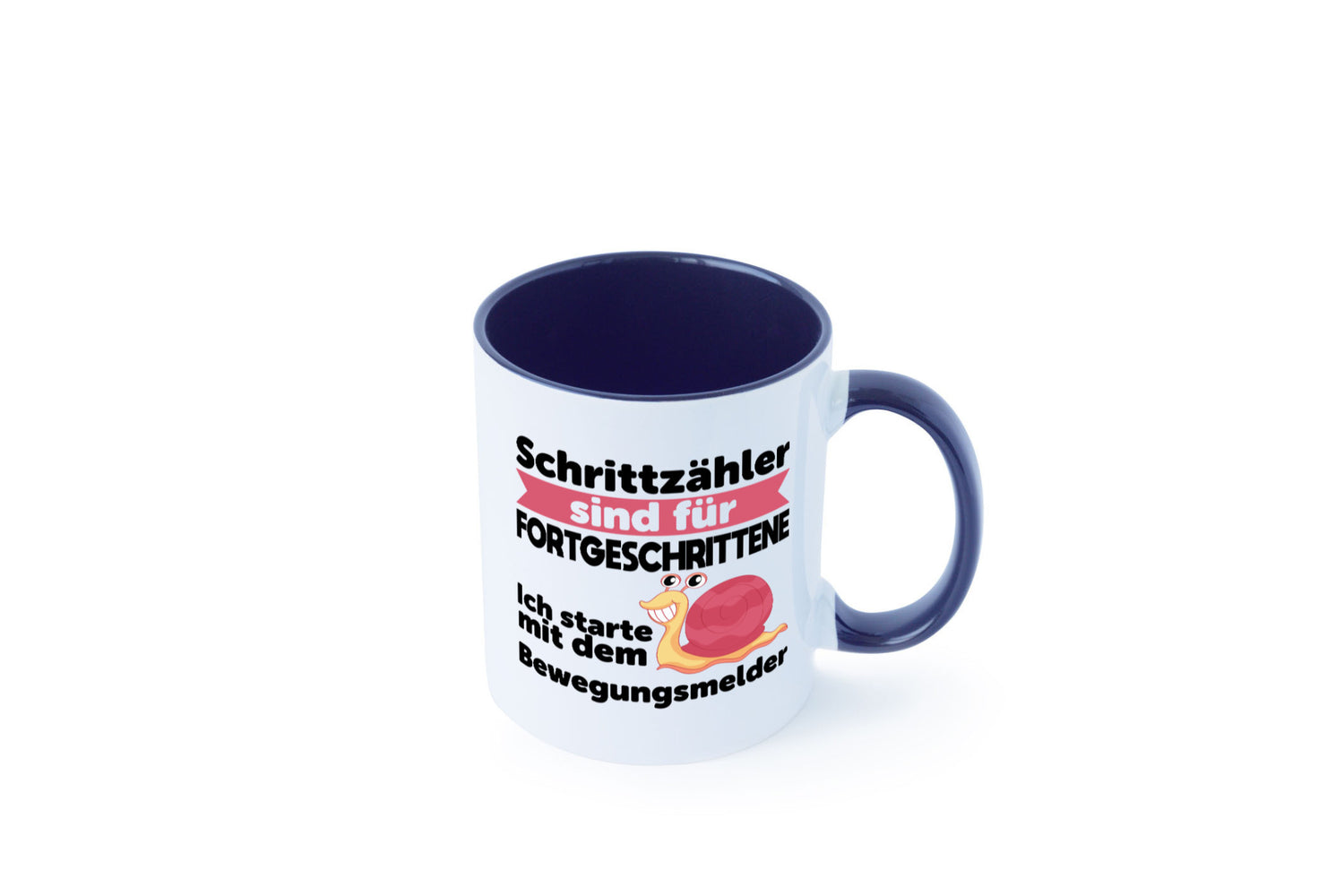 Schrittzähler Fortgeschrittene, Bewegungsmelder | Schnecke Geschenk Humor