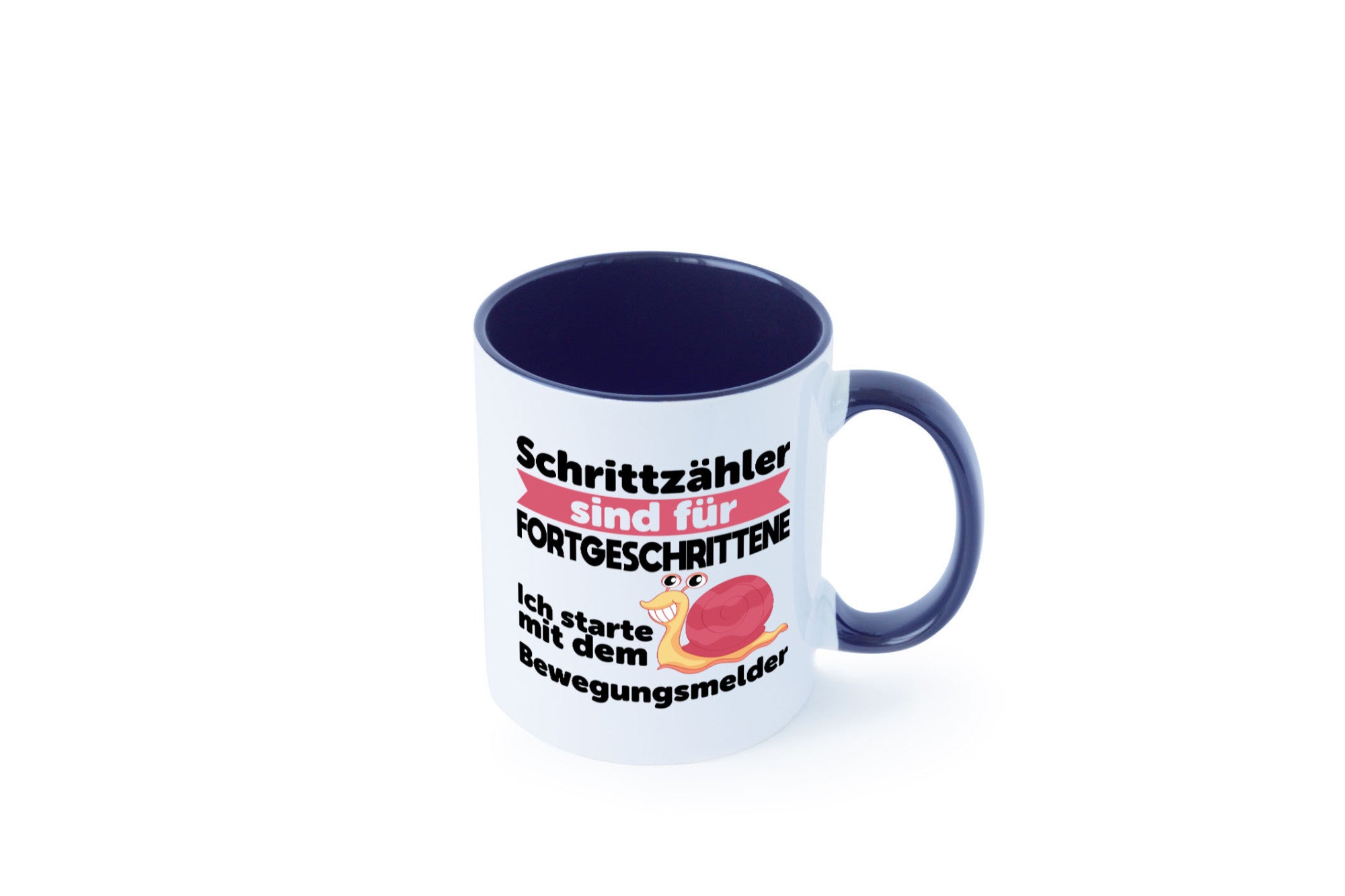 Schrittzähler Fortgeschrittene, Bewegungsmelder | Schnecke Geschenk Humor
