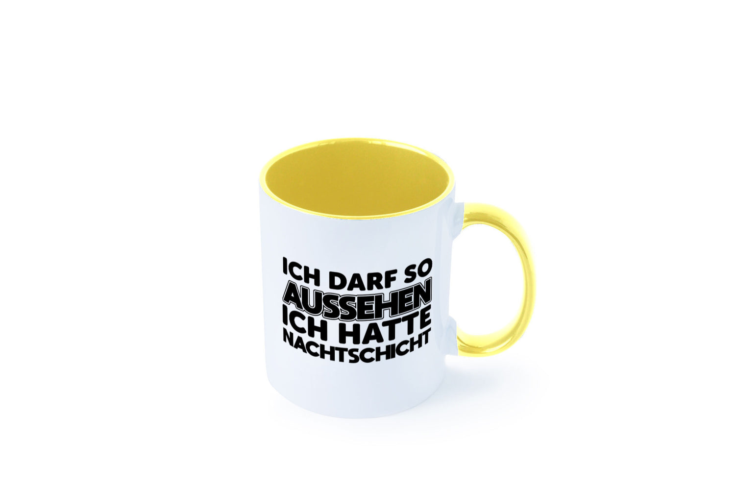Ich darf so aussehen | Nachtschicht Arbeit lustig Kollegen Büro Geschenk Tasse
