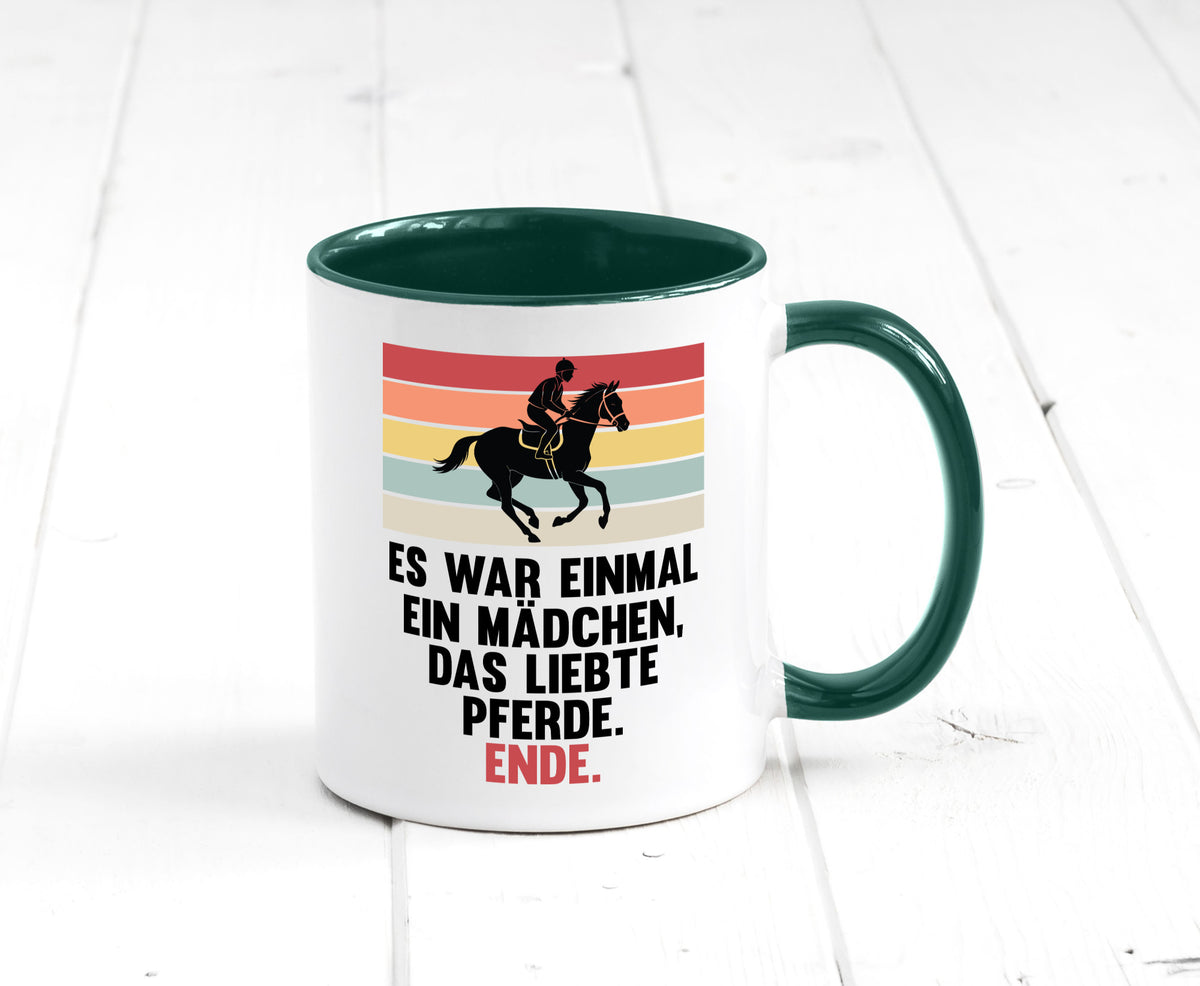 Es war einmal ein Mädchen das Liebte Pferde | lustig Humor Geschenkidee Tasse