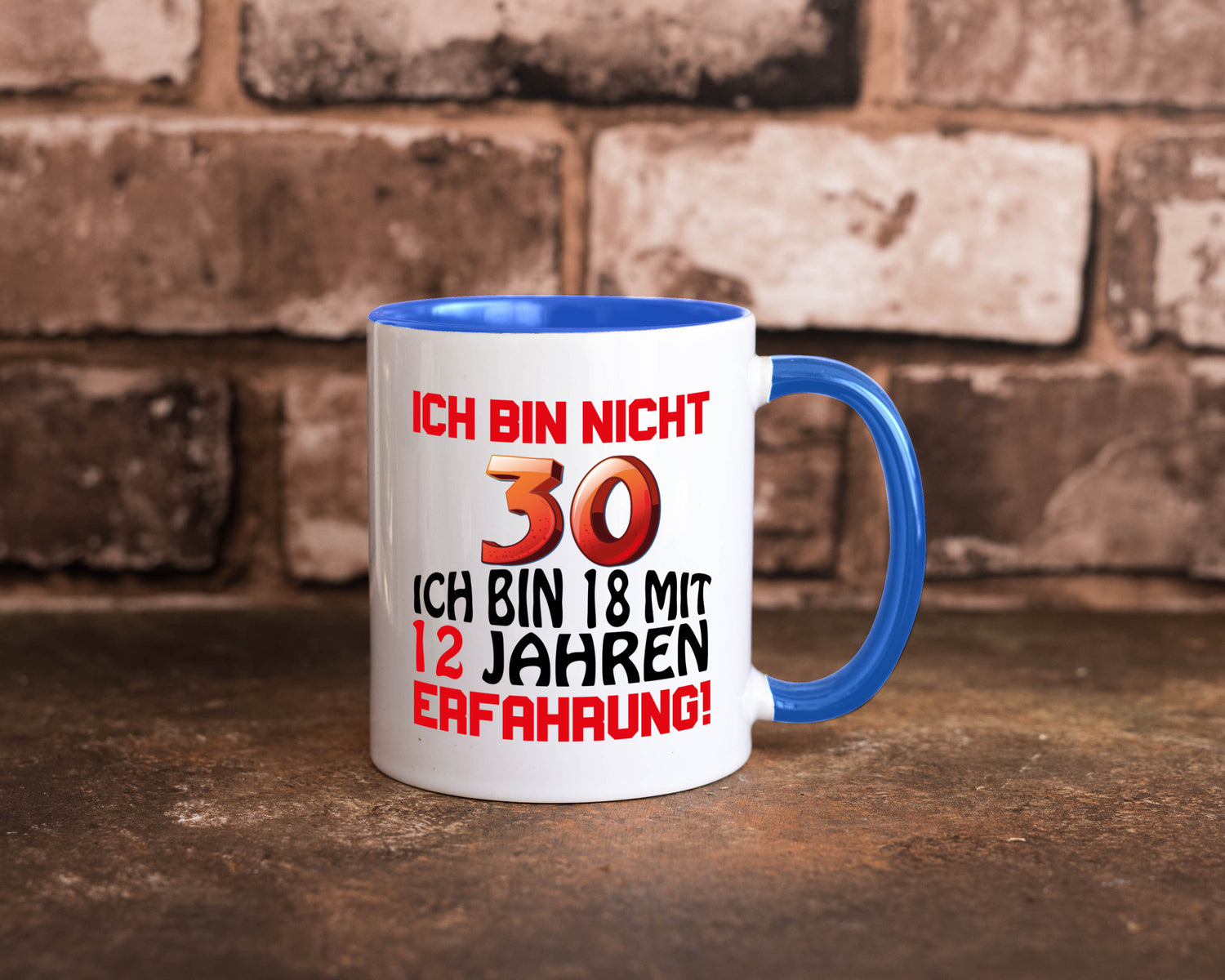 Ich bin nicht 30. lustiger Spruch Geschenk Humor Geschenkidee Tasse