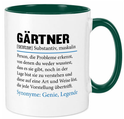 Gärtner | lustig Gartenbau Beruf Spruch Arbeit Kollegen Büro Geschenk Tasse