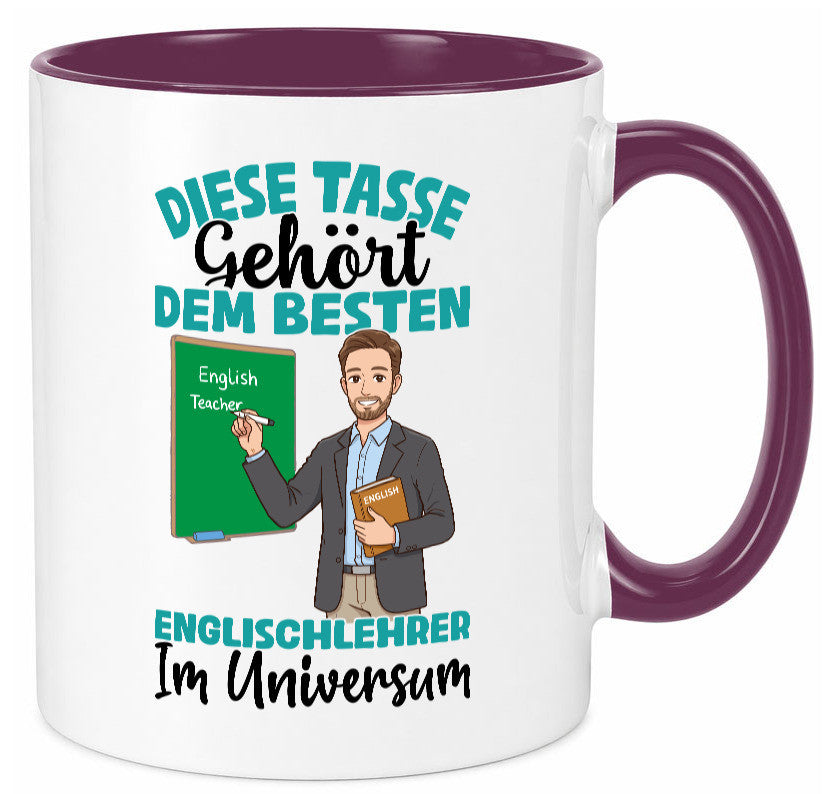Im Universum: Englischlehrer | Schule Englisch lustiger Spruch Geschenk Humor Tasse