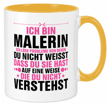 Löse Probleme: Malerin | Malerinnen Humor Geschenkidee Tasse