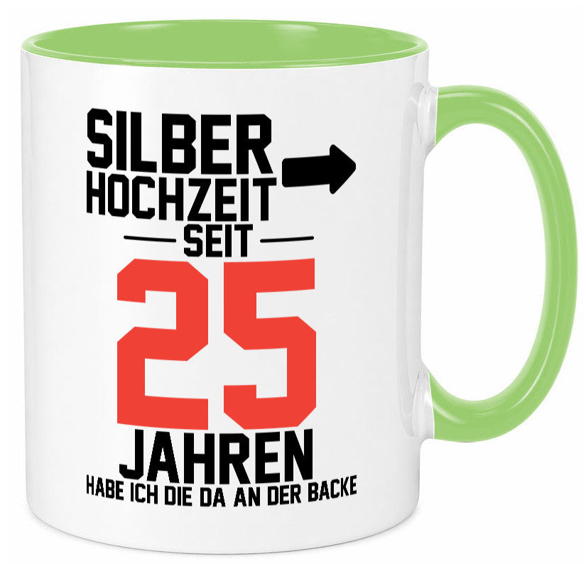 25. Hochzeitstag | Ehemann Silberhochzeit v2 lustig Humor Geschenkidee Geschenk Tasse