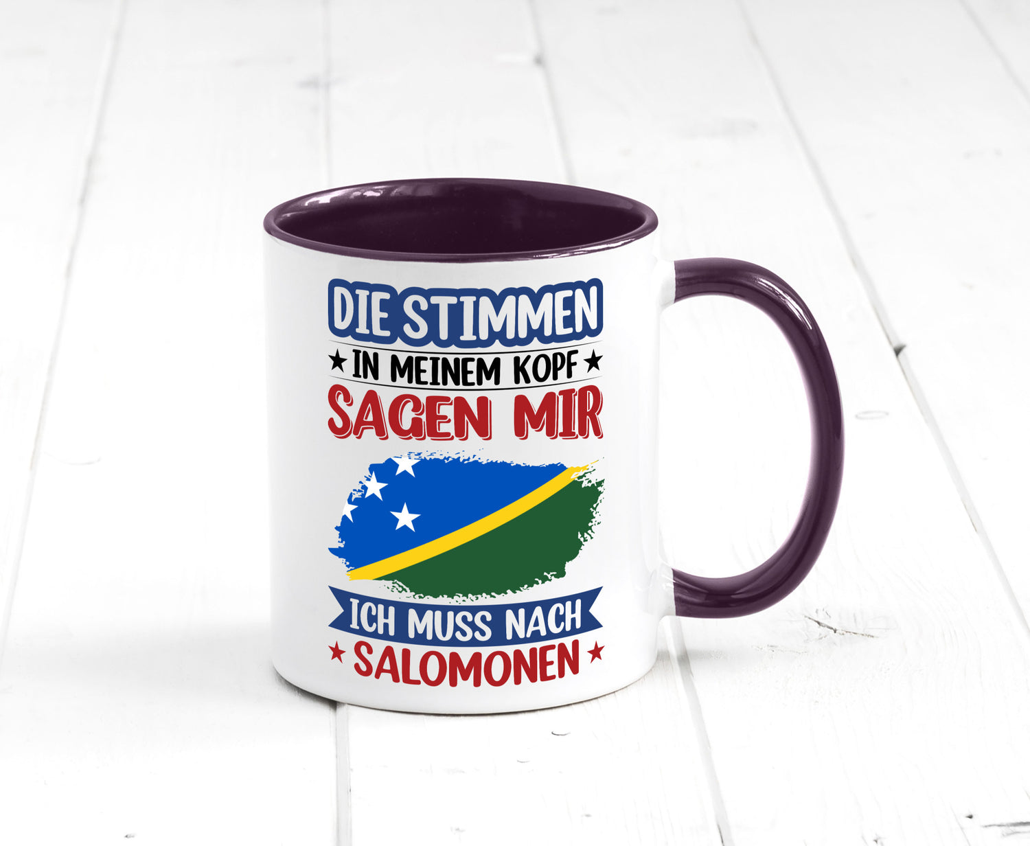 Salomonen | Urlaub Stimmen in meinem Kopf Traumland v2 Humor Geschenkidee Tasse
