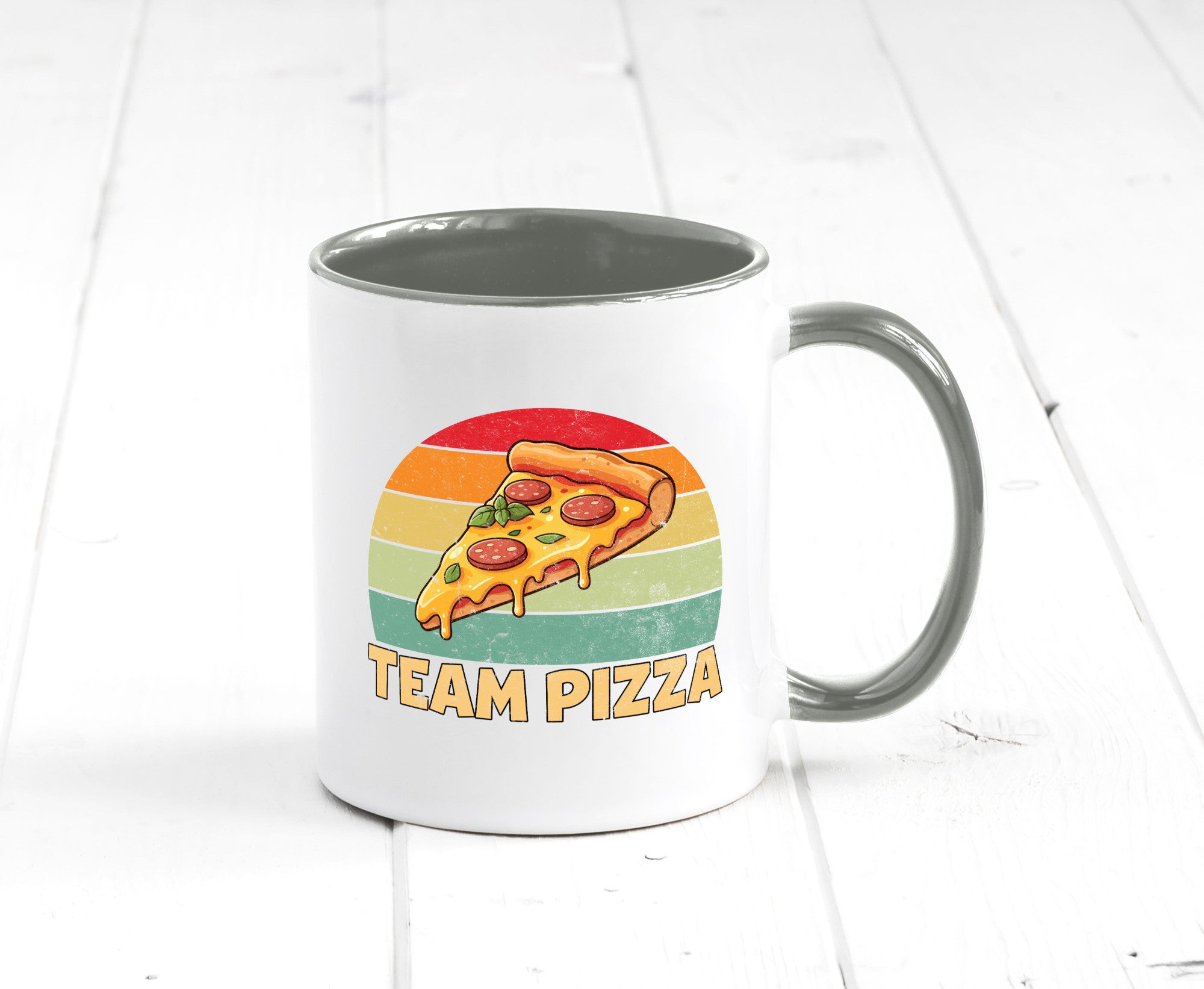 Team Pizza | Pizzaliebhaber Lover v2 Geschenkidee Humor Tasse