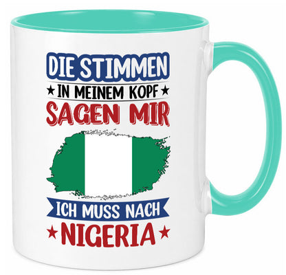 Nigeria | Urlaub Stimmen in meinem Kopf Traumland Geschenk Humor Geschenkidee