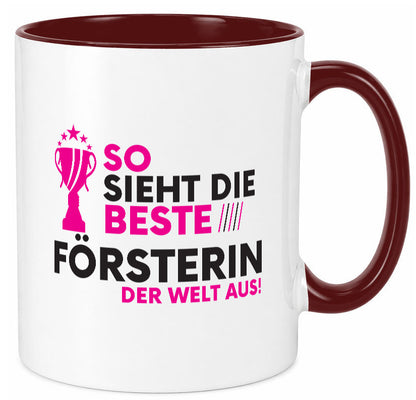 Die Weltbeste Försterin | Forst Arbeit Humor Kollegen Büro Geschenkidee Tasse