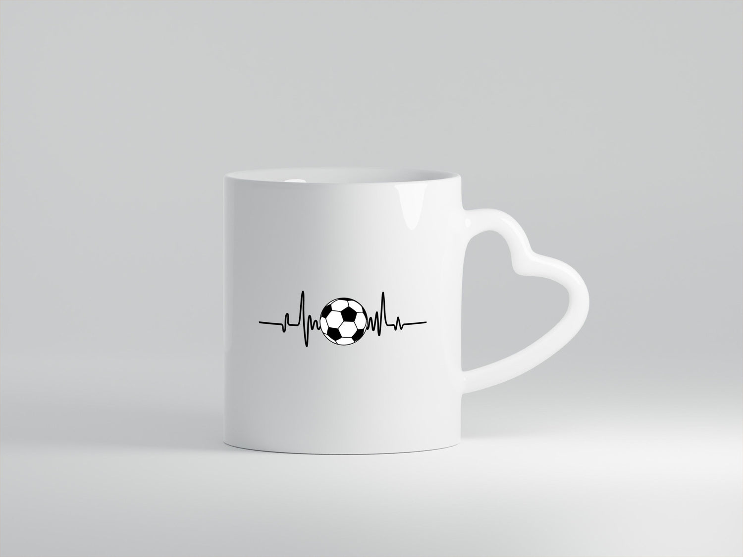 Fußball Herzschlag | Fussballer Ballsport Verein lustig Humor Geschenkidee