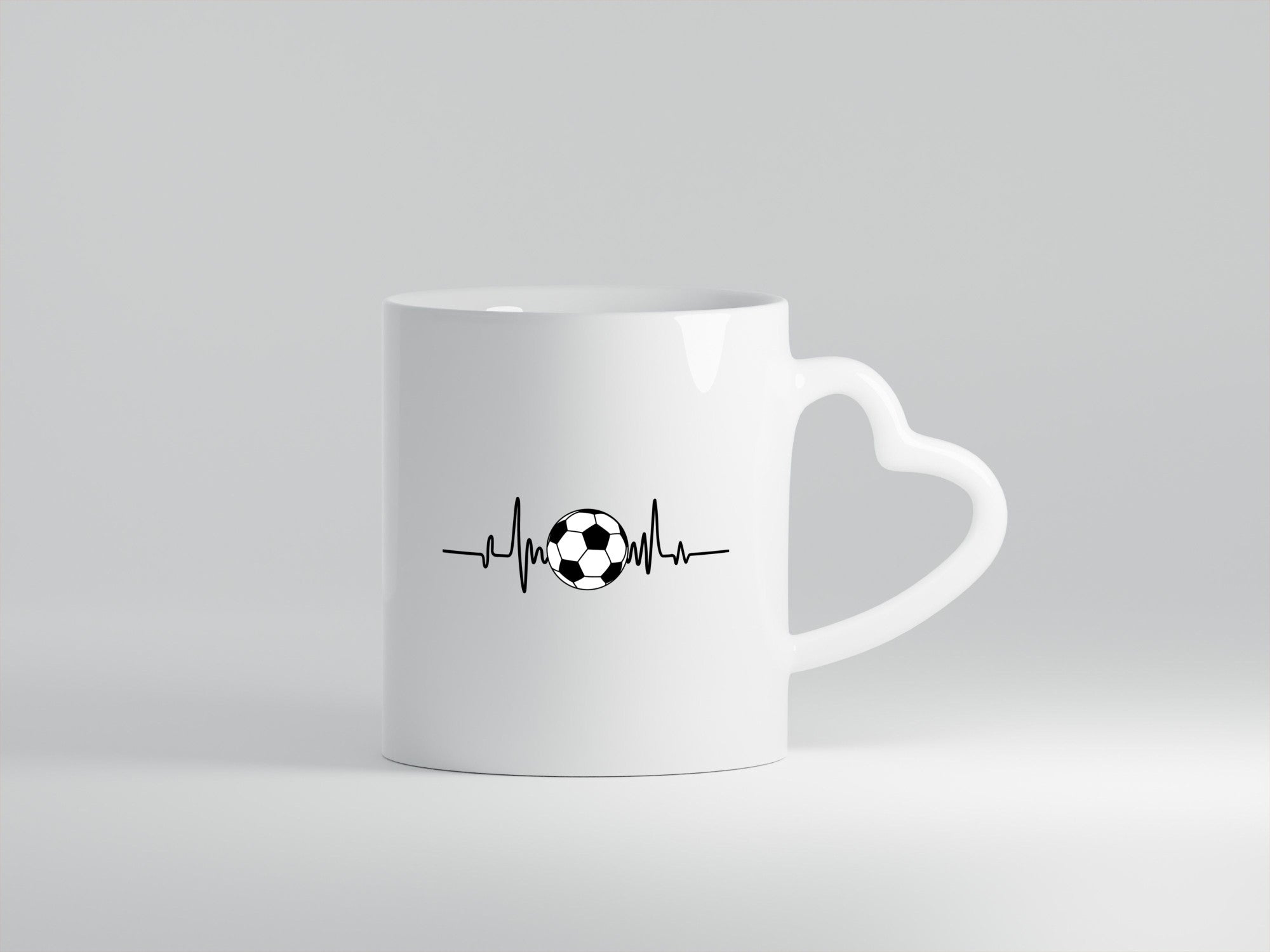 Fußball Herzschlag | Fussballer Ballsport Verein lustig Humor Geschenkidee