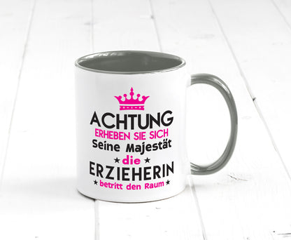 Seine Majestät Erzieherin | Pädagogin Schule Humor Geschenkidee Tasse