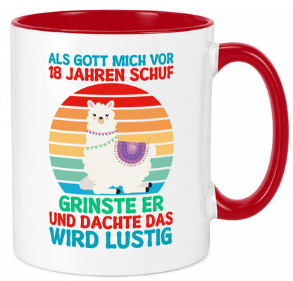 18. Geburtstag | 18 Jahre Gut Schuf mich Lama v2 Geschenk Geschenkidee lustiger