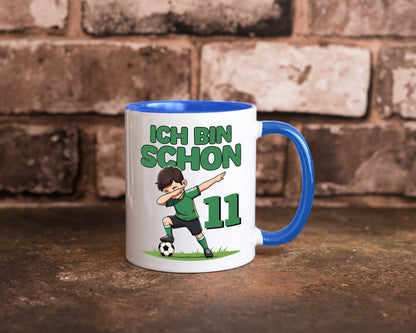 11. Geburtstag | 11 Jahre Fußballer Geschenkidee Humor Tasse