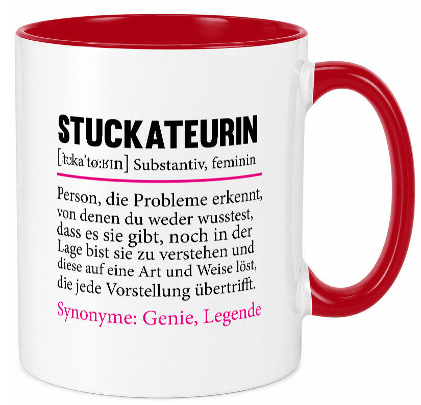 Stuckateurin | Innenausbau Beruf Humor Spruch Arbeit Kollegen Büro Geschenkidee