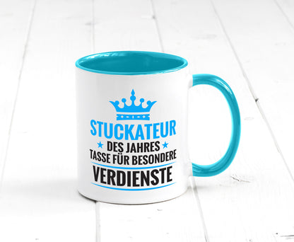 Besonderer Verdienst: Stuckateur | Innenausbau Beruf lustiger Spruch Geschenk