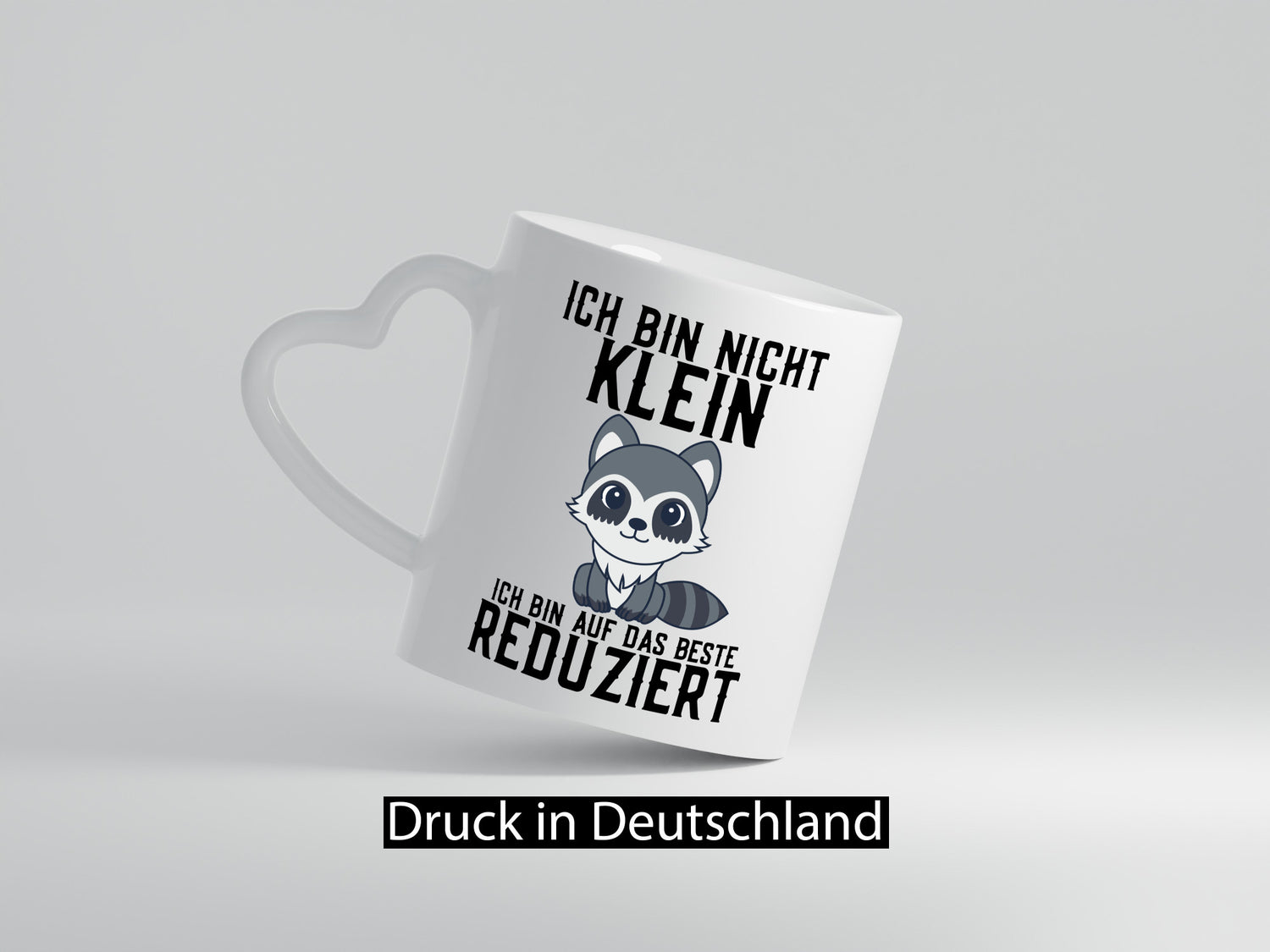 Ich bin nicht klein | das Beste süßer Waschbär Comic Geschenk Humor