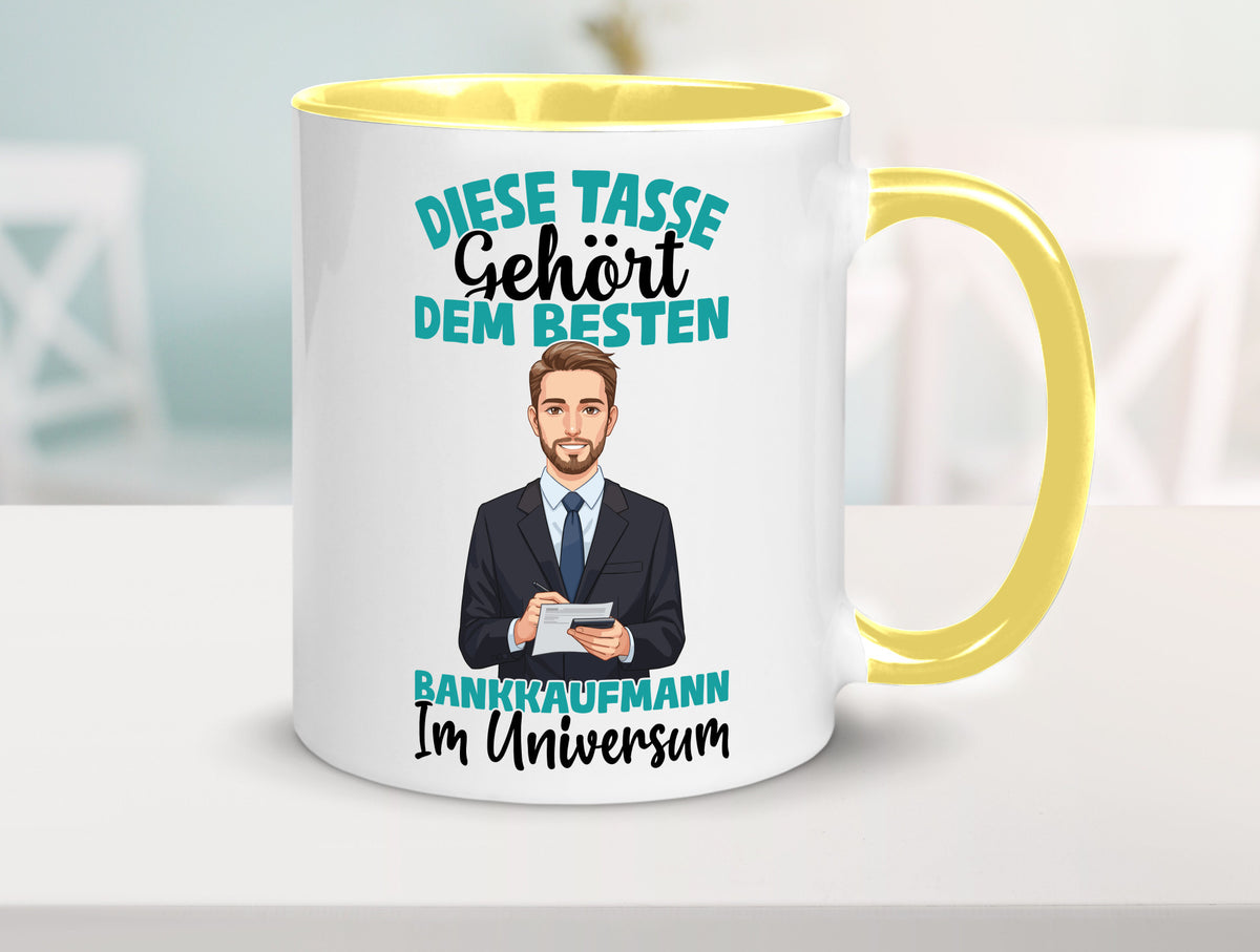 Im Universum: Bankkaufmann | Kaufmann Bank Kaufleute Geschenkidee Humor Tasse