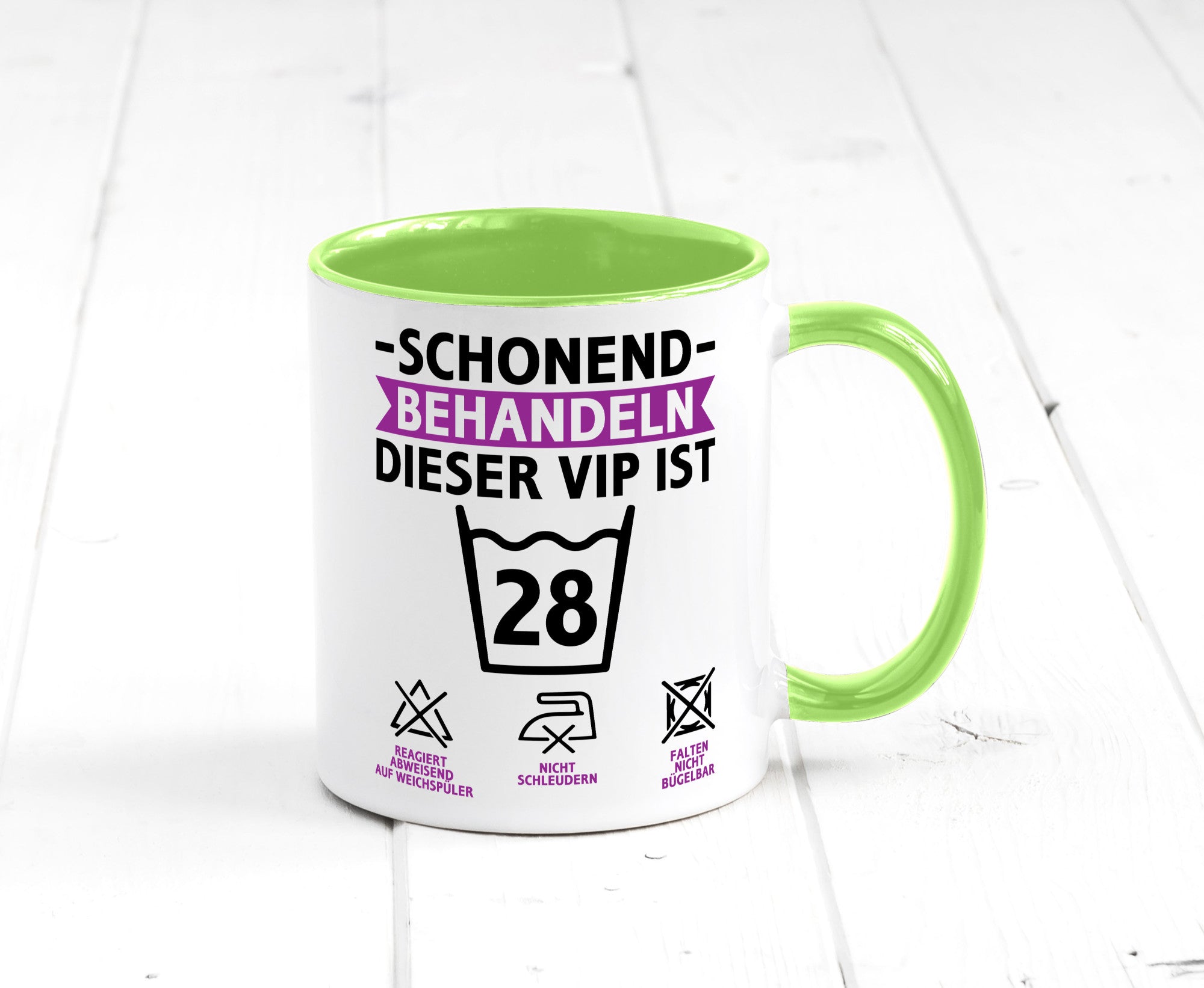 28 Geburtstag | schonend behandeln Jahre Humor Geschenkidee Tasse