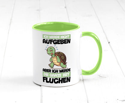 Ich geb nicht auf werde aber fluchen | Schildkröte Joggen v2 Humor Geschenkidee