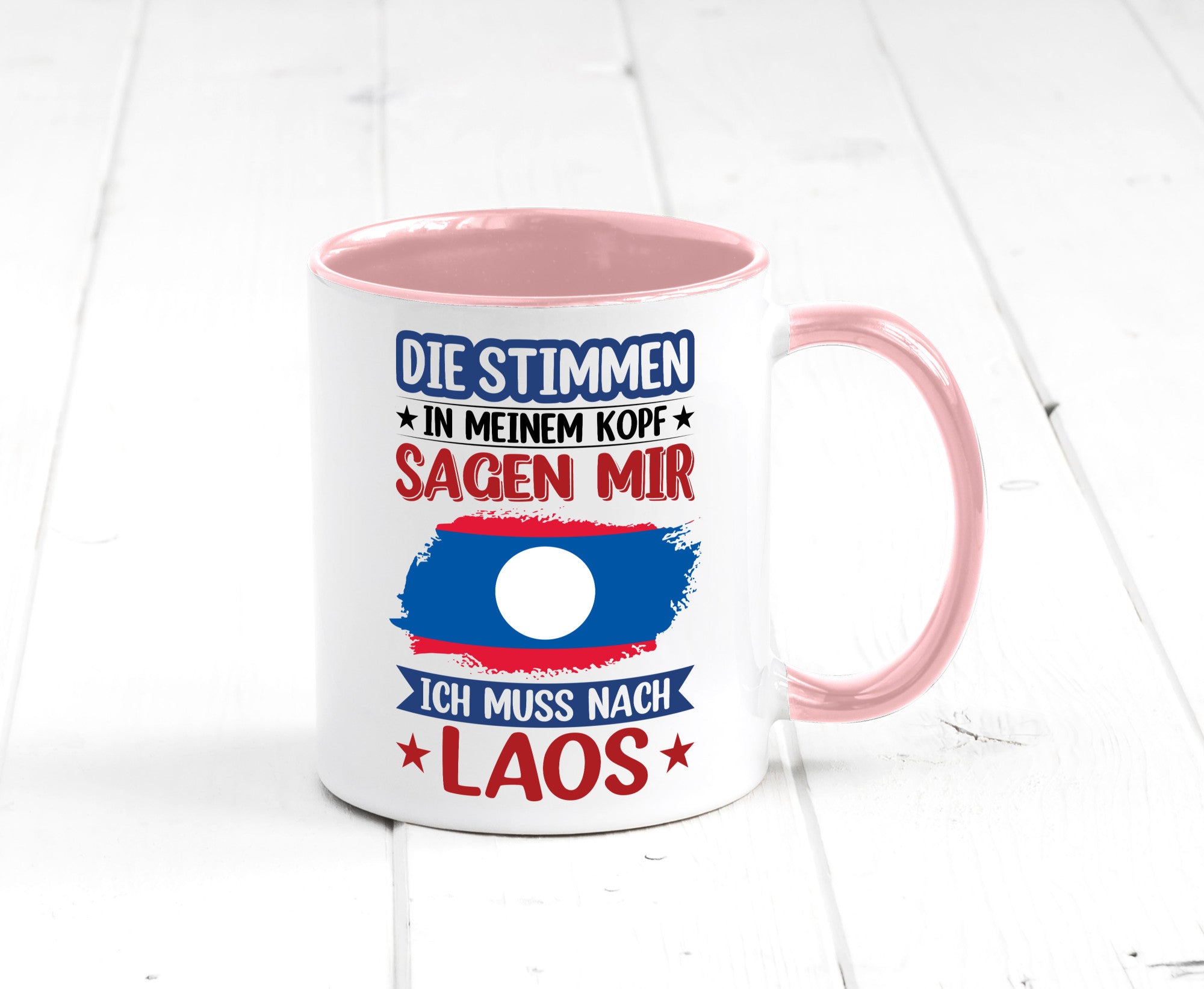 Laos | Urlaub Stimmen in meinem Kopf Traumland lustig Humor Geschenkidee