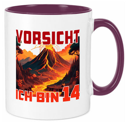 14. Geburtstag | 14 Jahre Vulkanausbruch Vulkan Geschenkidee Humor Tasse