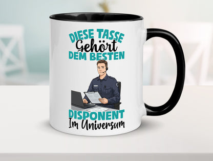 Im Universum: Disponent | Zuteiler Humor Geschenkidee Tasse