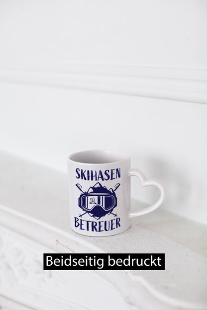 Skihasen Betreuer | Ski-Brille Berge Ski-Stöcke Geschenkidee Humor Tasse