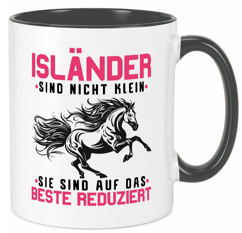 Isländer sind nicht klein | auf das beste Reduziert Pferd Geschenk Humor Tasse
