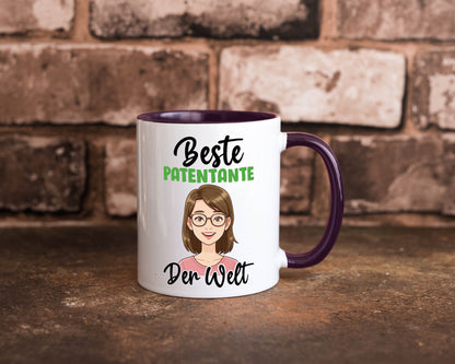 Beste Patentante | Tante lustiger Spruch Geschenk Humor Geschenkidee Tasse