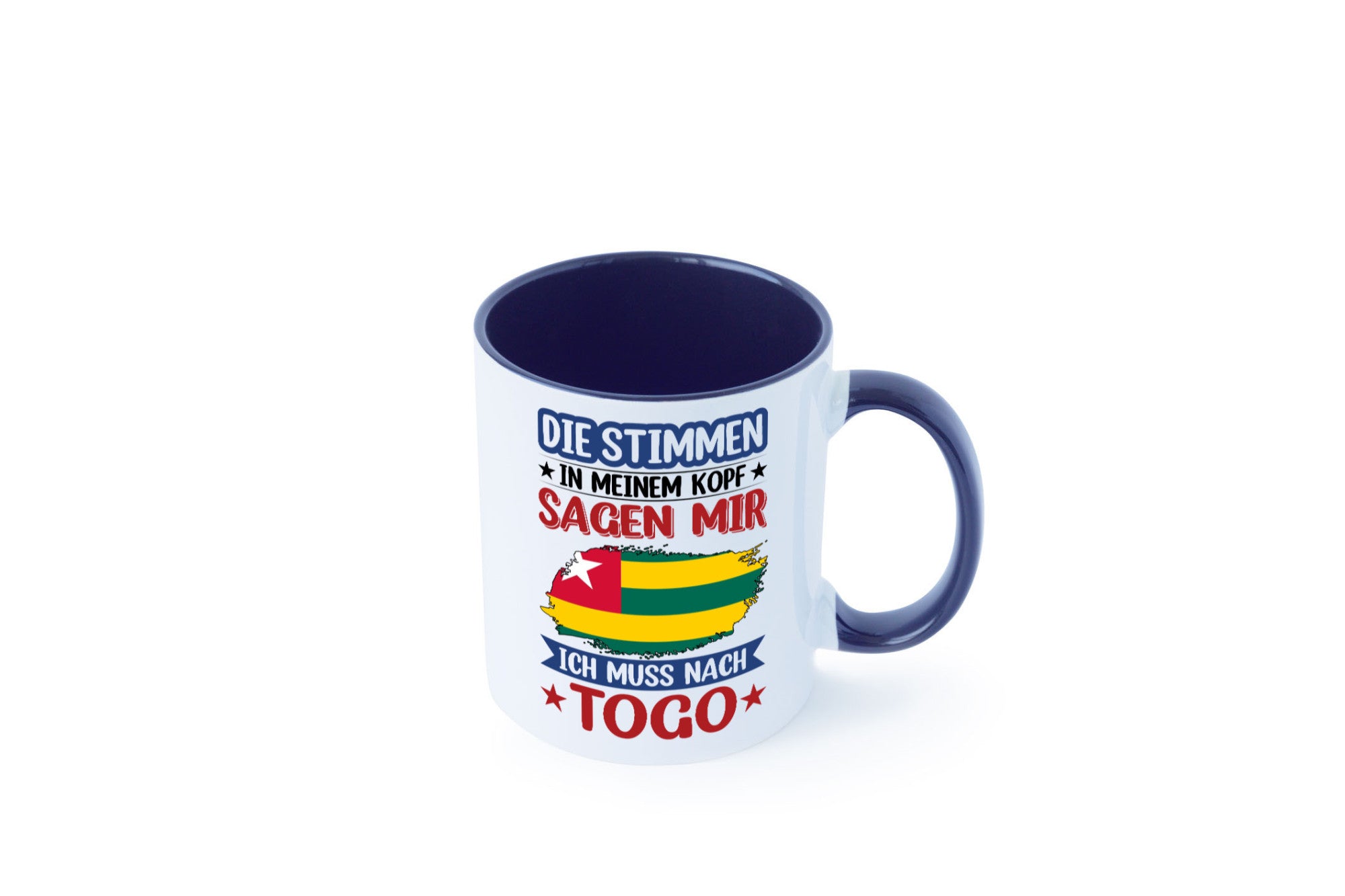 Togo | Urlaub Stimmen in meinem Kopf Traumland Humor Geschenkidee Tasse