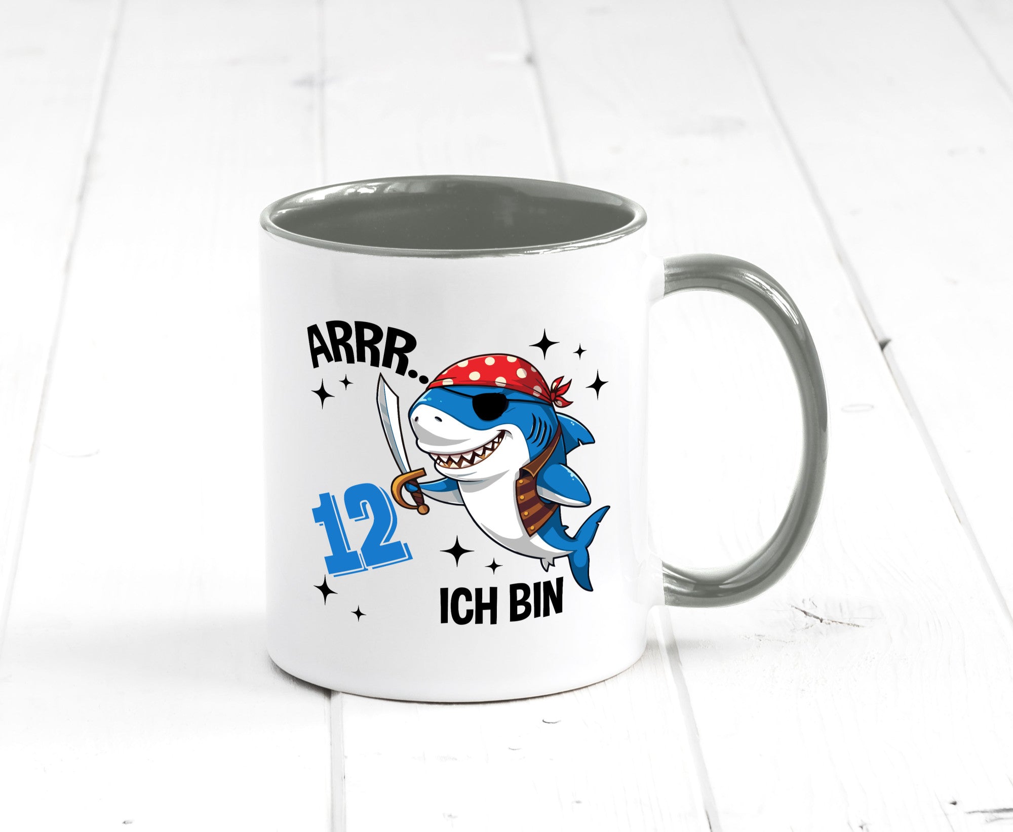 12. Geburtstag | 12 Jahre Arr Pirat Hai Piraten Geschenk Geschenkidee lustiger