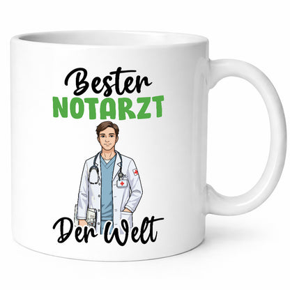 Bester Notarzt | Arzt v2 Humor Geschenkidee Tasse