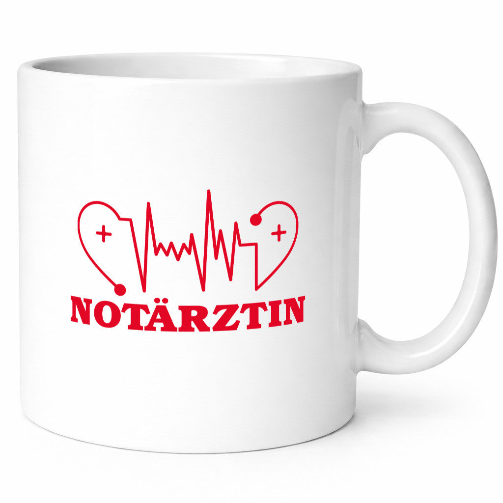 Notärztin Motiv | Herzschlag Ärztin Stethoskop Geschenk Humor Geschenkidee