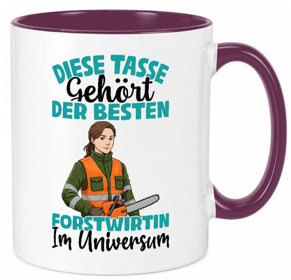 Im Universum: Forstwirtin | Forst Wirtin Geschenkidee Humor Tasse