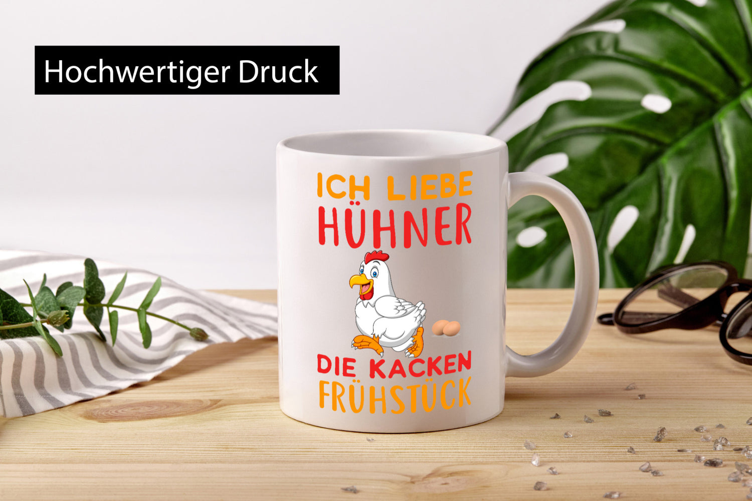 Ich liebe Hühner | Spruch Tasse Bauernhof Humor Geschenk Geschenkidee lustiger