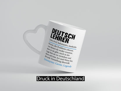 Deutschlehrer Spruch | Lehrer Schule Humor lustig Geschenkidee Geschenk Tasse
