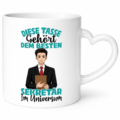 Im Universum: Sekretär | Büro Geschenkidee Arbeit Kollegen Humor Tasse