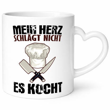 Mein Herz kocht Humor Geschenkidee Tasse
