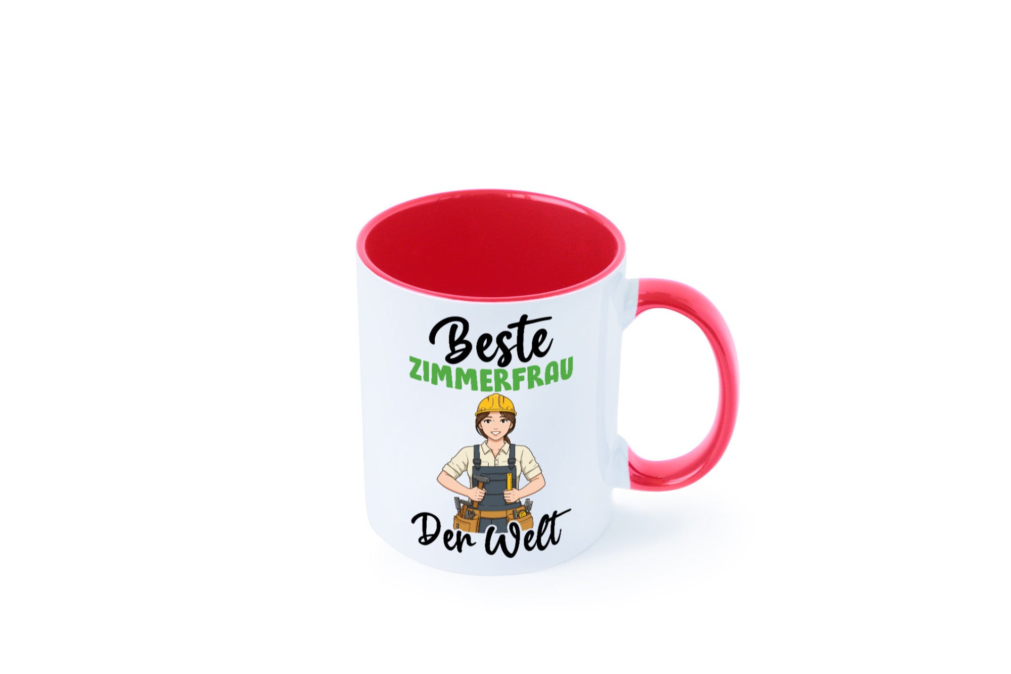 Beste Zimmerfrau| Holzbau | Handwerkerin v2 Geschenk Humor Geschenkidee